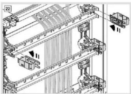 HAGER FD52PN - FD00B... = bracelets guide-fils latéraux pour câblage vertical - 5