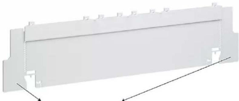 HAGER FD52PN - Partition IP2X à monter dans 3 positions différentes : - 1