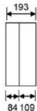 HAGER FD52PN - Dimensions externes - 7