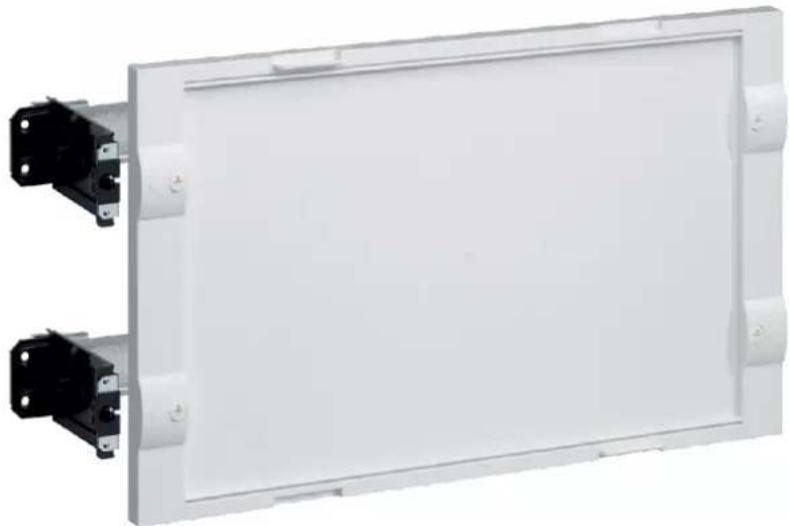 HAGER FD52PN - FD02A2 : kit avec 2 rails DIN réglables en profondeur (430 x 300 x 147 mm) - 1