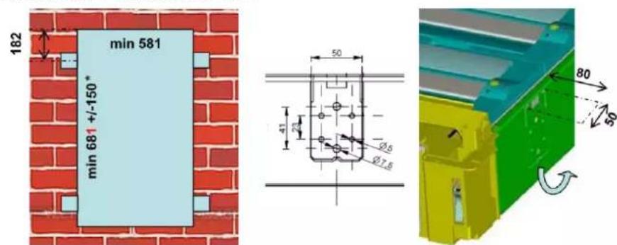 HAGER FD52PN - Montage affleurant pour coffrets encastrés - 3