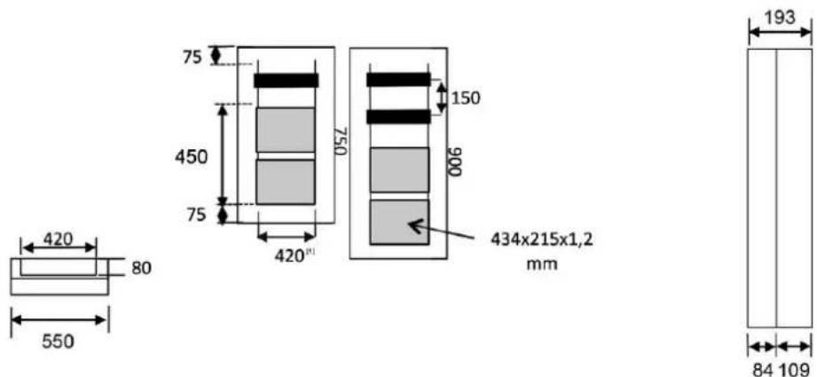 HAGER FU72DN - Dimensions externes - 3