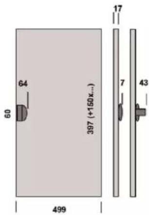 HAGER FU72DN - Dimensions externes - 1