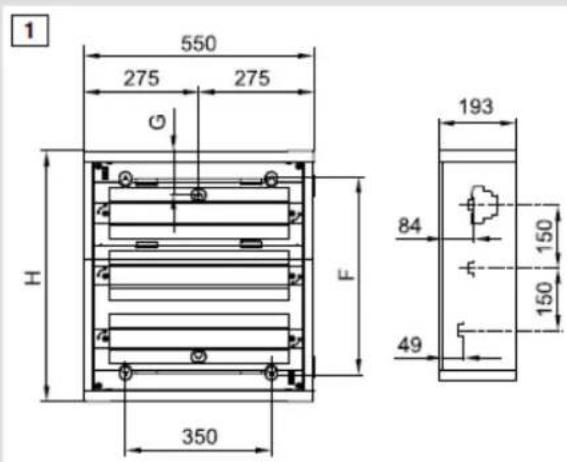 HAGER FU72DN - Montage mural pour les coffrets en saillie - 1