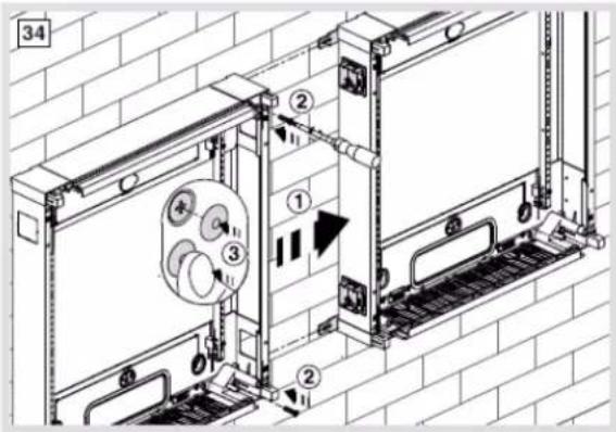 HAGER FU72DN - Association horizontale (premier coffret déjà fixé au mur) - 7