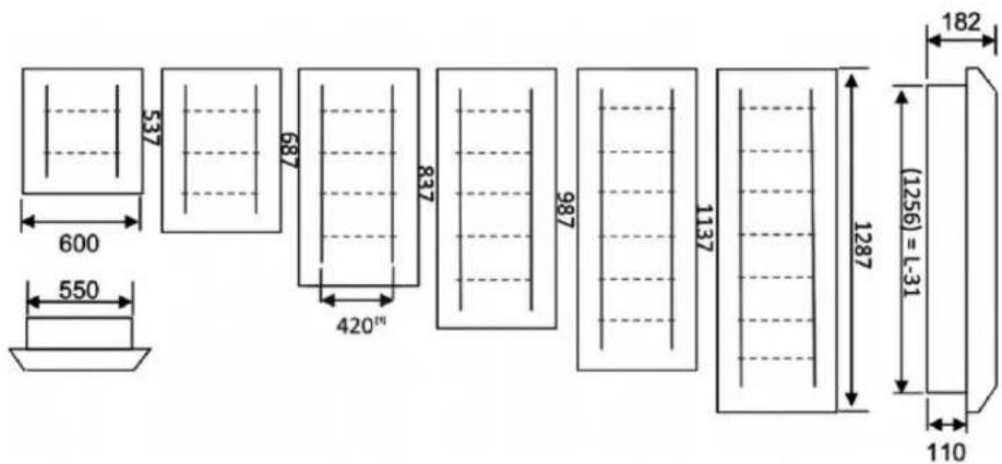 HAGER FD72TN - Dimensions externes - 3