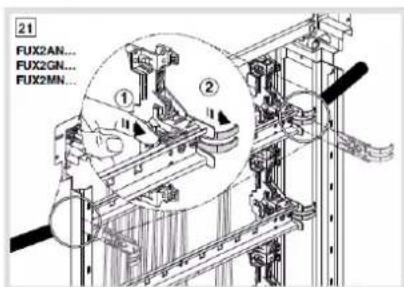 HAGER FD72TN - FD00B... = bracelets guide-fils latéraux pour câblage vertical - 10