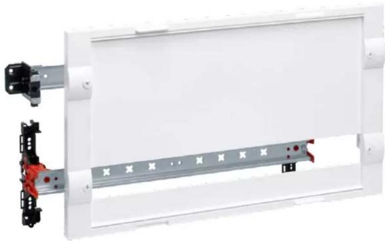 HAGER FD72TN - FD02A3 : kit avec 1 rail DIN réglable en profondeur et 1 rail DIN standard (430 x 300 x 147 mm) - 1