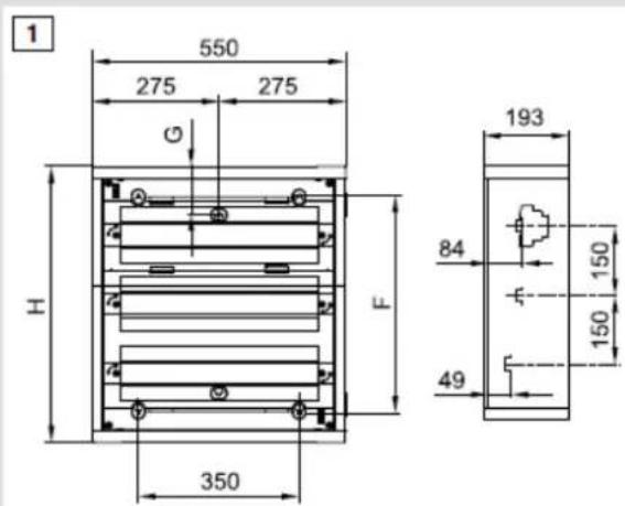 HAGER FD72TN - Montage mural pour les coffrets en saillie - 1