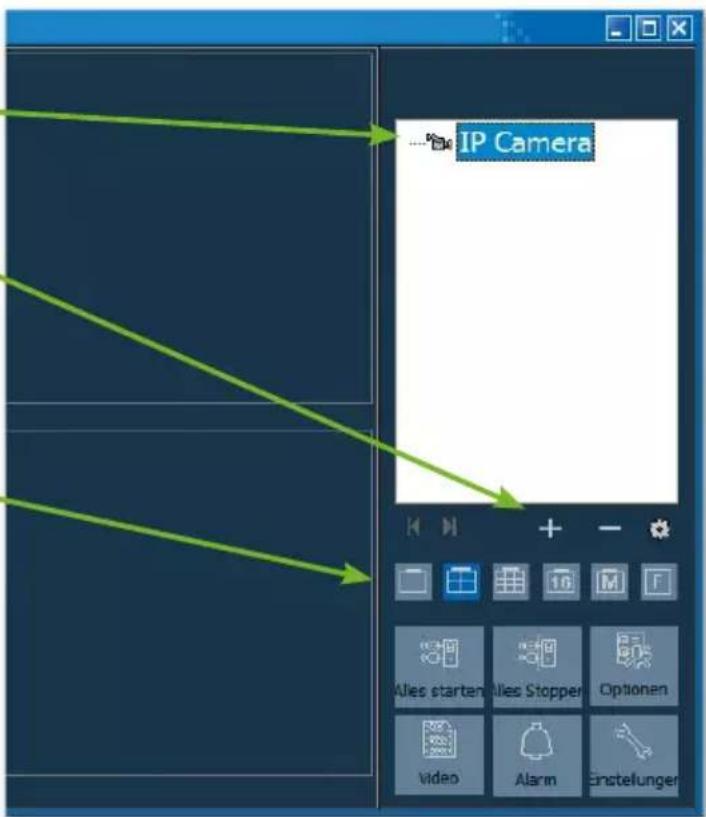 IP Camera + - M F Wles starten Wles Stopper Optionen Video Alarm Einstellungen