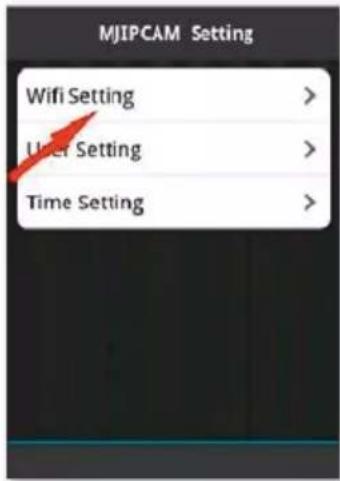 MJIPCAM Setting Wifi Setting > User Setting > Time Setting >