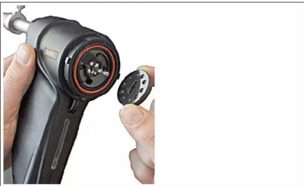 Testo 380 - Retirer le disque de rotation sur l'arbre. - 3