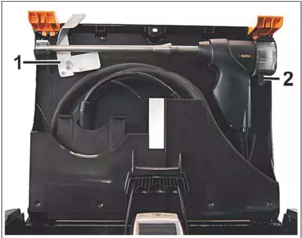 Testo 380 - Raccordement de la sonde de poussières fines - 1