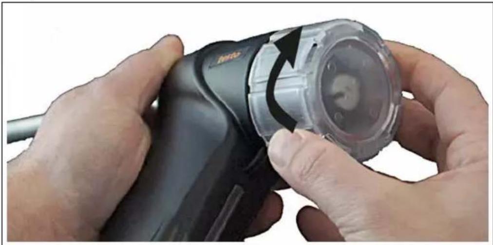 Testo 380 - Retirer le disque de rotation sur l'arbre. - 5