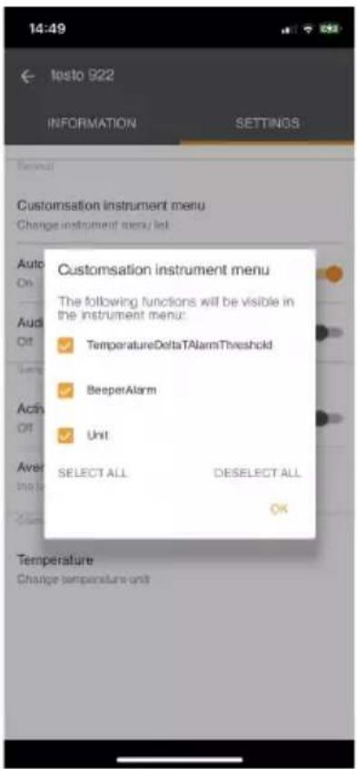 Testo 512-2 - Configurer le menu de l'appareil de mesure - 4