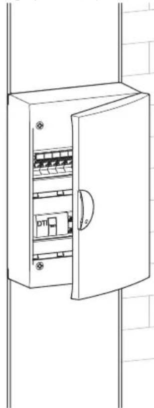 HAGER TN423 - modes de pose : saillie, goulotte ou bac d'encastrement - 2