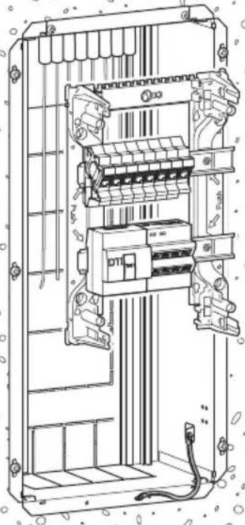 HAGER TN423 - modes de pose : saillie, goulotte ou bac d'encastrement - 3