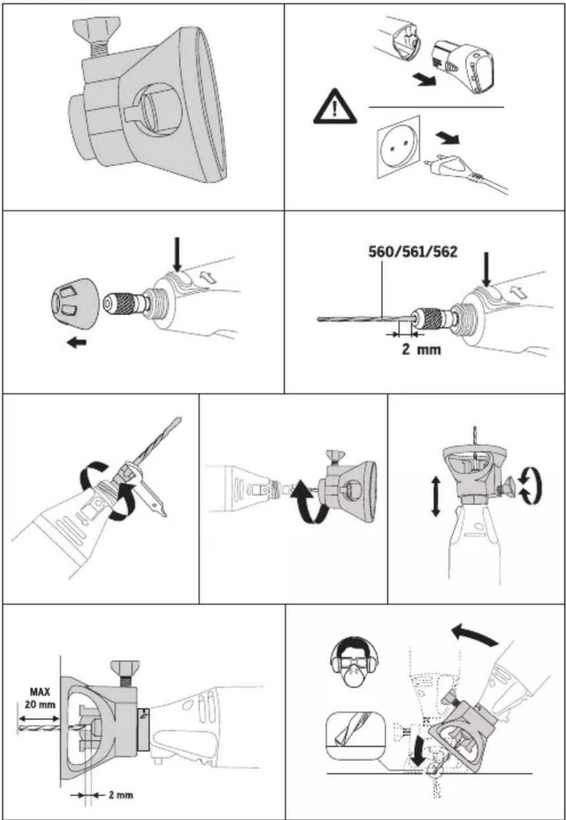 Technical diagram showing a mechanical assembly with labeled parts and directional arrows indicating motion or assembly steps.