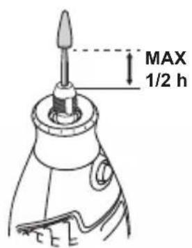 MAX 1/2 h