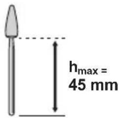 hmax = 45 mm