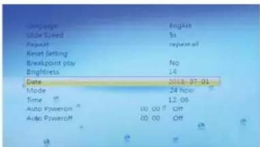 PROLINE PL-DPF720 - SETTING THE DATE AND TIME - 2