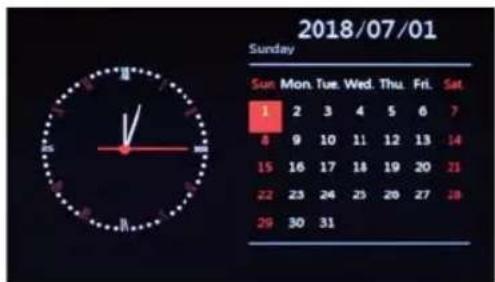 PROLINE PL-DPF720 - CÓMO MOSTRAR EL CALENDARIO - 1
