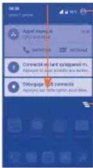 ALCATEL One Touch Pop 3 5015X - Panneau de notification - 1