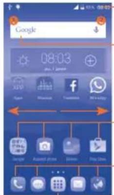 ALCATEL One Touch Pop 3 5015X - Barre d'état - 1
