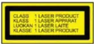 CLASS 1 LASER PRODUCT KLASS 1 LASER APPARAT LUOKAN 1 LASER LAITE KLASSE 1 LASER PRODUKT