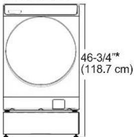 46-3/4"* (118.7 cm)