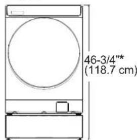 46-3/4"* (118.7 cm)