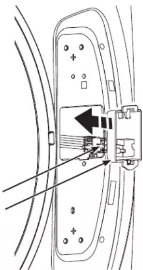 GE GFW655SSVWW - ⑧ REBRANCHEZ LE CONNECTEUR À BROCHES DE LA LAVEUSE ET REPLACEZ LE SUPPORT DE BORNIER - 1