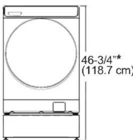 46-3/4"* (118.7 cm)