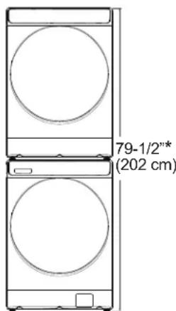 79-1/2"* (202 cm)
