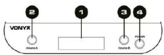 2 VONYX Volume A 1 3 Volume B 4 Power