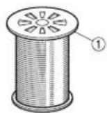 BROTHER 3034DWT - Comment utiliser les disquesbloque-bobines - 1