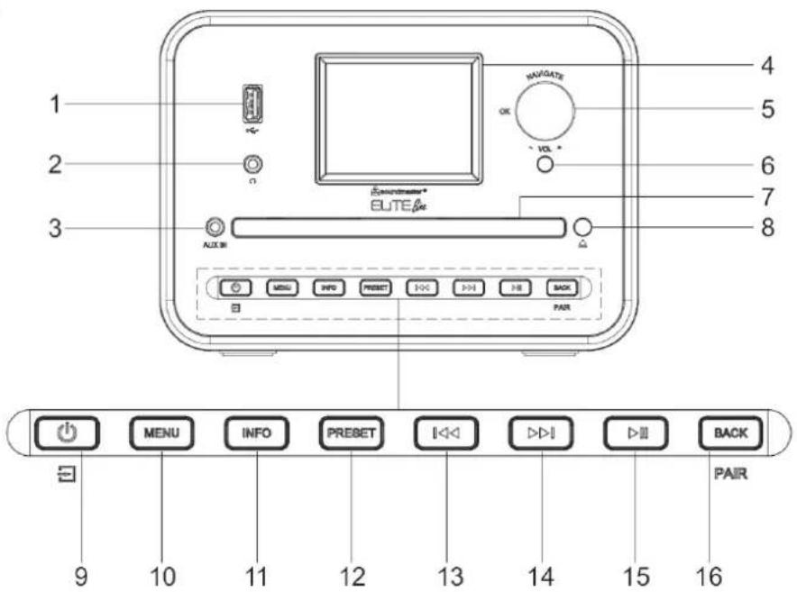 Soundmaster ICD1050 - FRONTANSICHT - 1