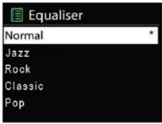 Equaliser Normal Jazz Rock Classic Pop