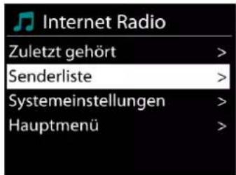 Soundmaster ICD1050 - • Zuletzt angehörte Sender - 1