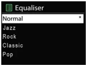 Equaliser Normal Jazz Rock Classic Pop