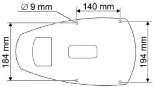 Ø 9 mm 140 mm 184 mm 194 mm