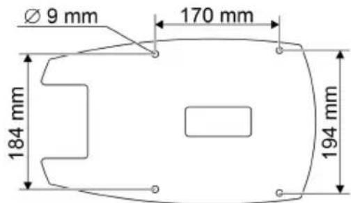 Ø 9 mm 170 mm 184 mm 194 mm