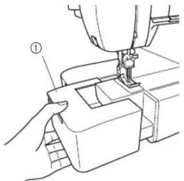 BROTHER CV3440 - Couture en mode bras libre (retrait de la table d'extension) - 1