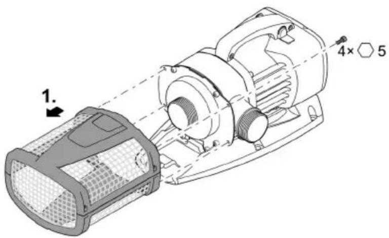 OASE AquaMax Eco Expert 27000/12 V - Laitteen purkaminen osiin - 1