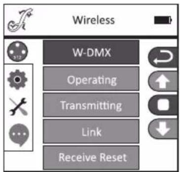 Cameo OPUS SP5 FC - W-DMX EINSTELLUNGEN (Wireless) - 2