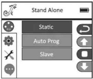 Cameo OPUS SP5 FC - MODE DE FONCTIONNEMENT STANDALONE / MODE STATIQUE (Static) - 1