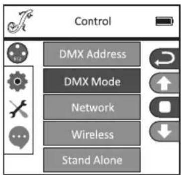 Cameo OPUS SP5 FC - DMX-MODUS EINSTELLEN (DMX Mode) - 1