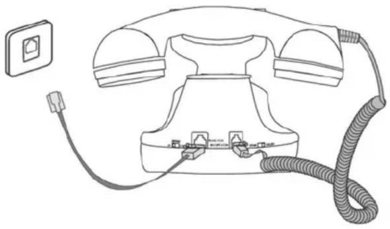 SWISSVOICE Vintage 20 - Conexión del teléfono - 1