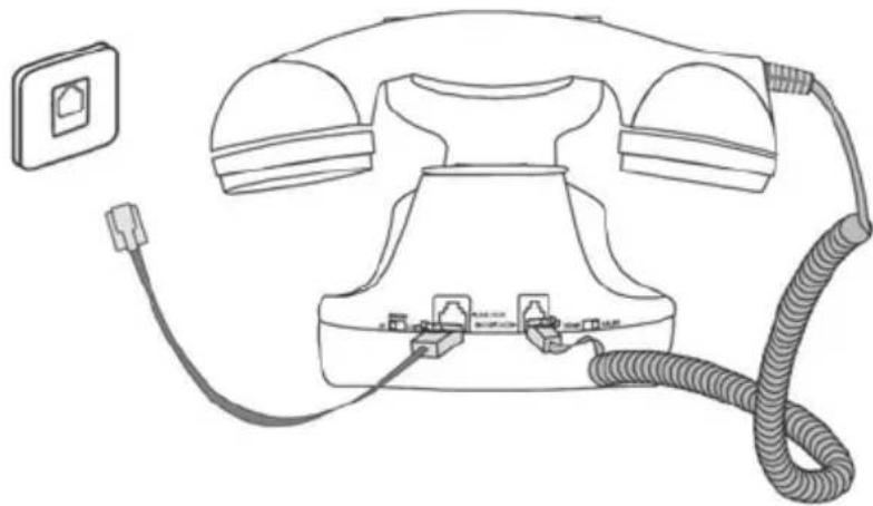 SWISSVOICE Vintage 20 - Connecting the telephone - 1