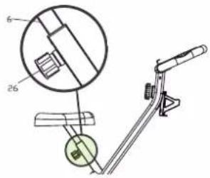 VirtuFit Folding Bike 1.0i - To adjust the saddle to the vertical position, follow the steps below: - 1